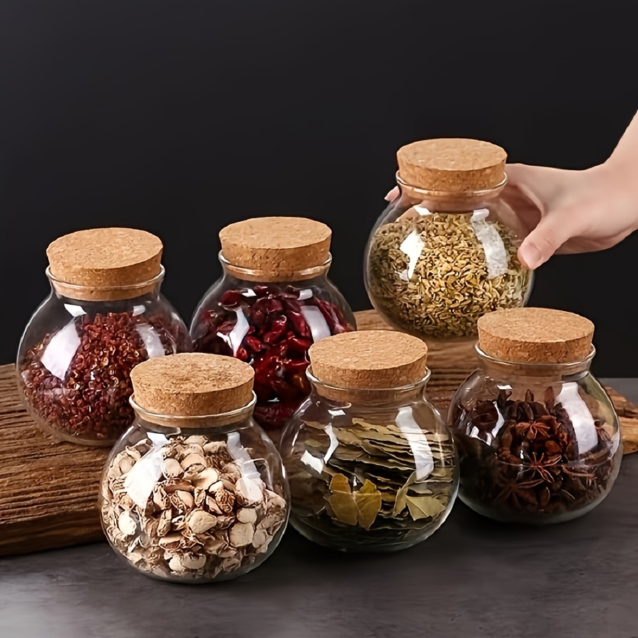 Candle Making Jars With Lids - Recipiente de almacenamiento de vidrio transparente
