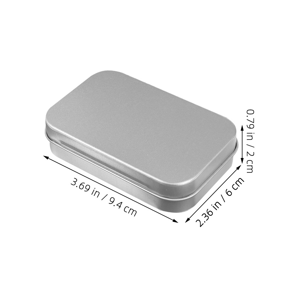 3 unidades de cajas metálicas  - Tin Container Lid reseña y precio